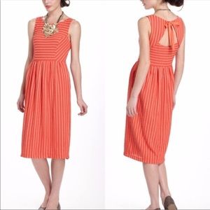 Anthropologie Postmark Retro Ribbon Midi Dress